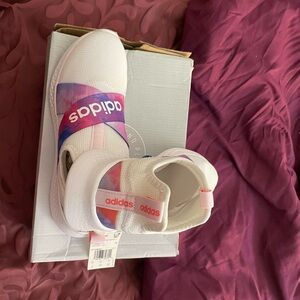 Adidas woman- White with Pink and Purple Accents